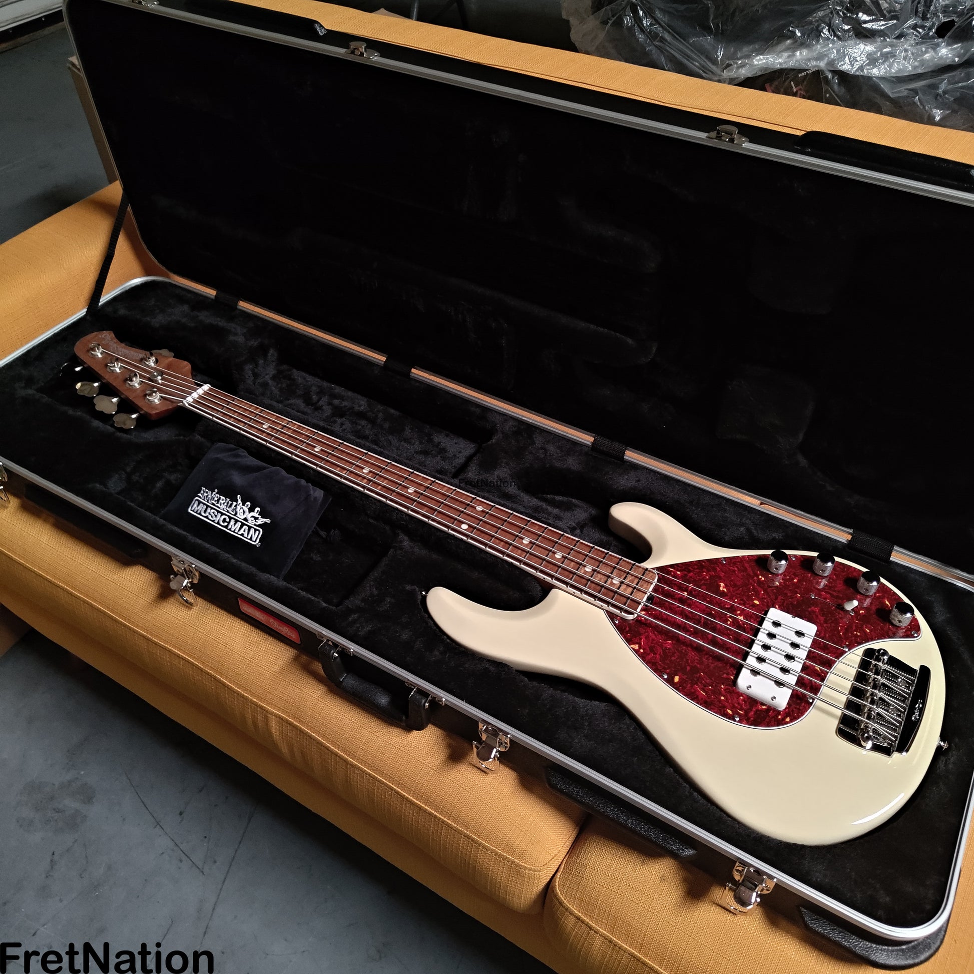 Fret Nation Ernie Ball Music Man Stingray 5-String Bass 30th Anniversary 10.46lbs E42813 - Pre-Owned