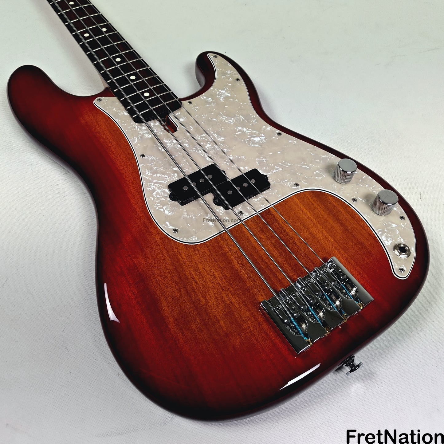 Fret Nation Nordy vP4 4-String Cherry Sunburst Bass Nordstrand NPV4 8.98lbs - Pre-Owned