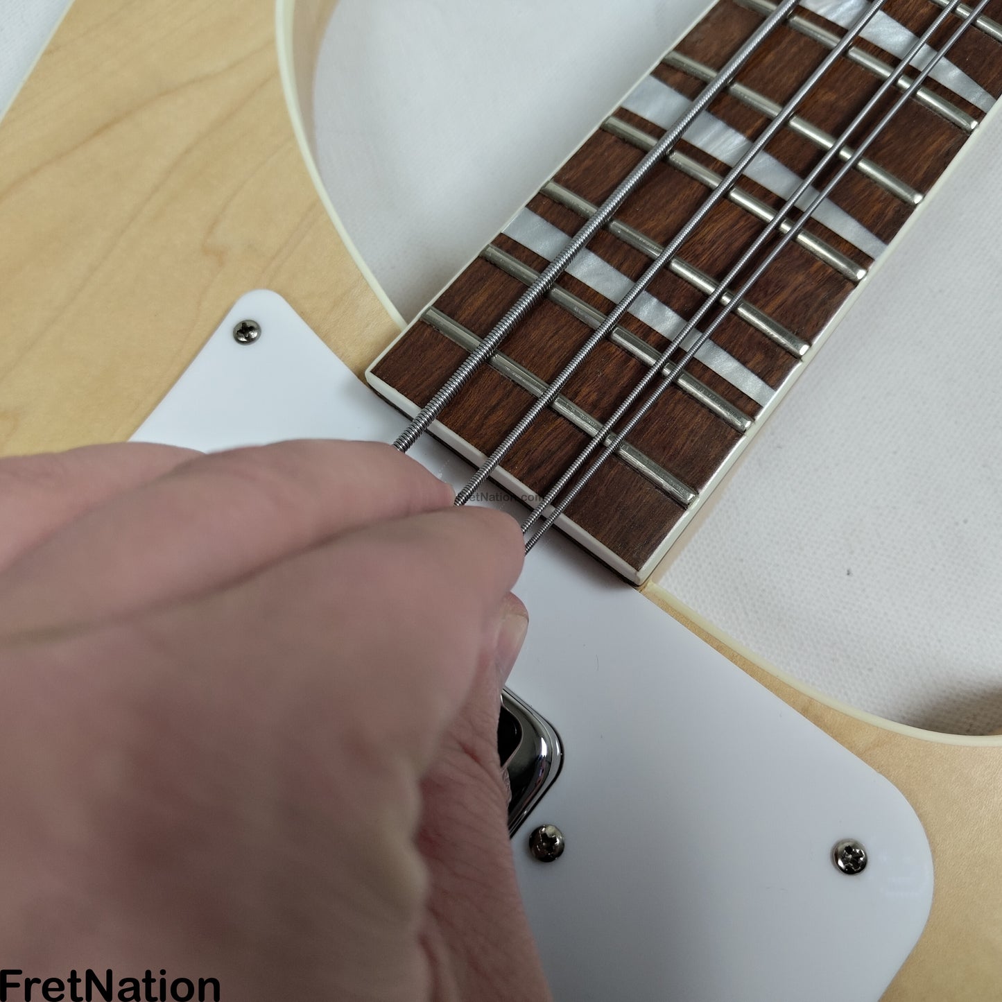 Fret Nation Rickenbacker 4003 Satin Maple Glo 4-String Bass 9.30lbs 2020 #35766-20 Pre-Owned