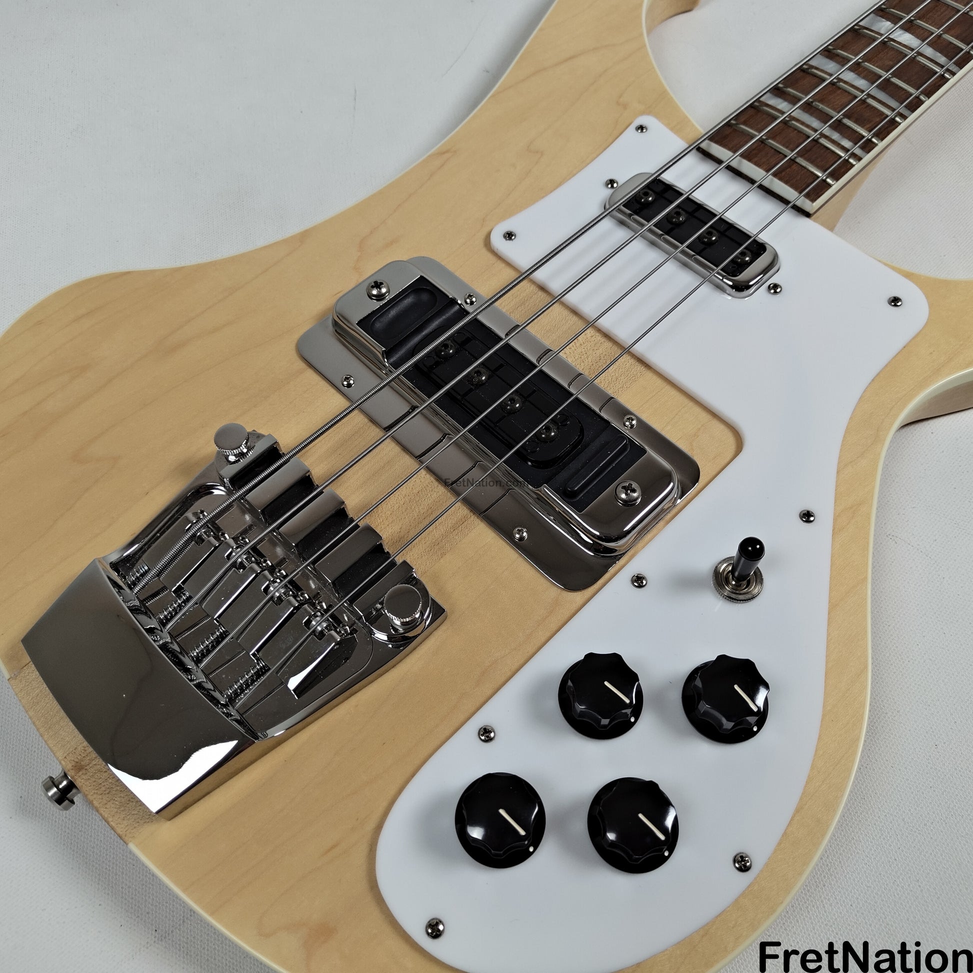 Fret Nation Rickenbacker 4003 Satin Maple Glo 4-String Bass 9.30lbs 2020 #35766-20 Pre-Owned