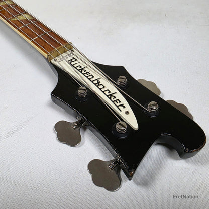 Fret Nation Rickenbacker 4001 JetGlo 4-String Bass 10.20lbs 1976 #PI-6183 Pre-Owned