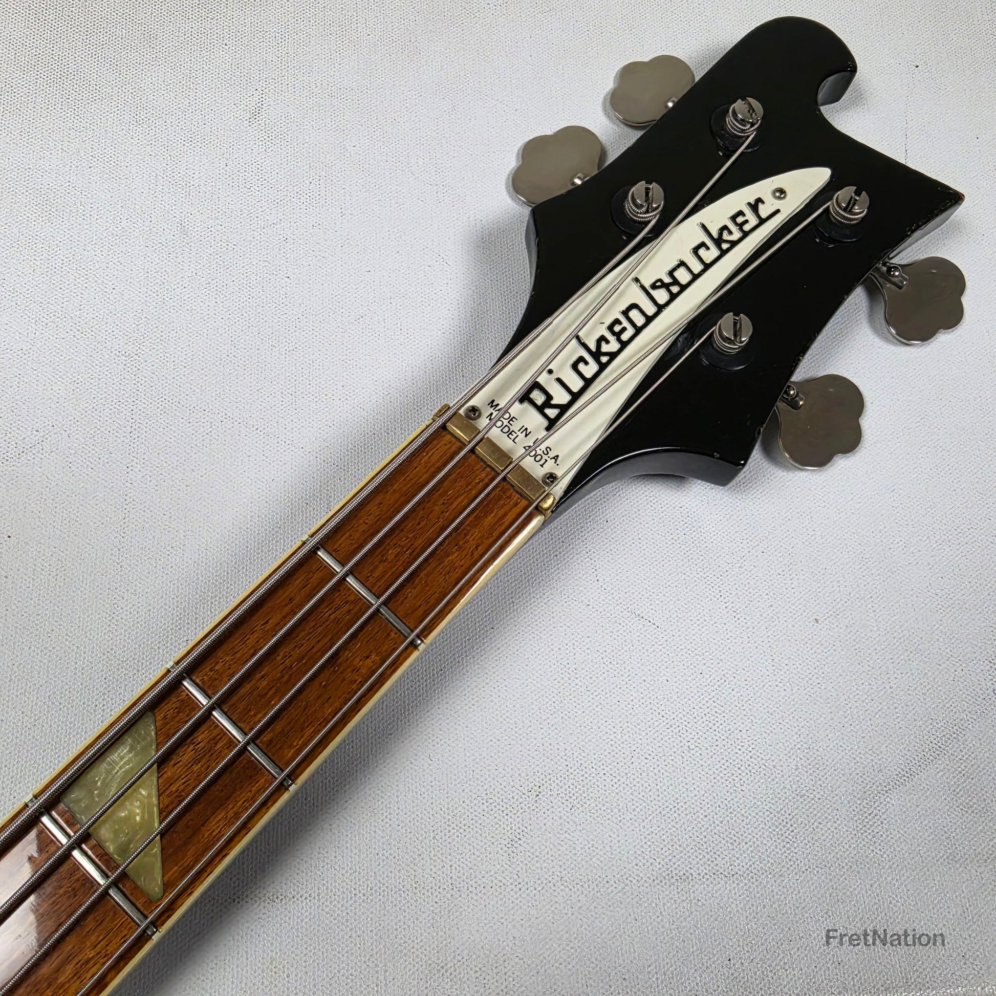 Fret Nation Rickenbacker 4001 JetGlo 4-String Bass 10.20lbs 1976 #PI-6183 Pre-Owned