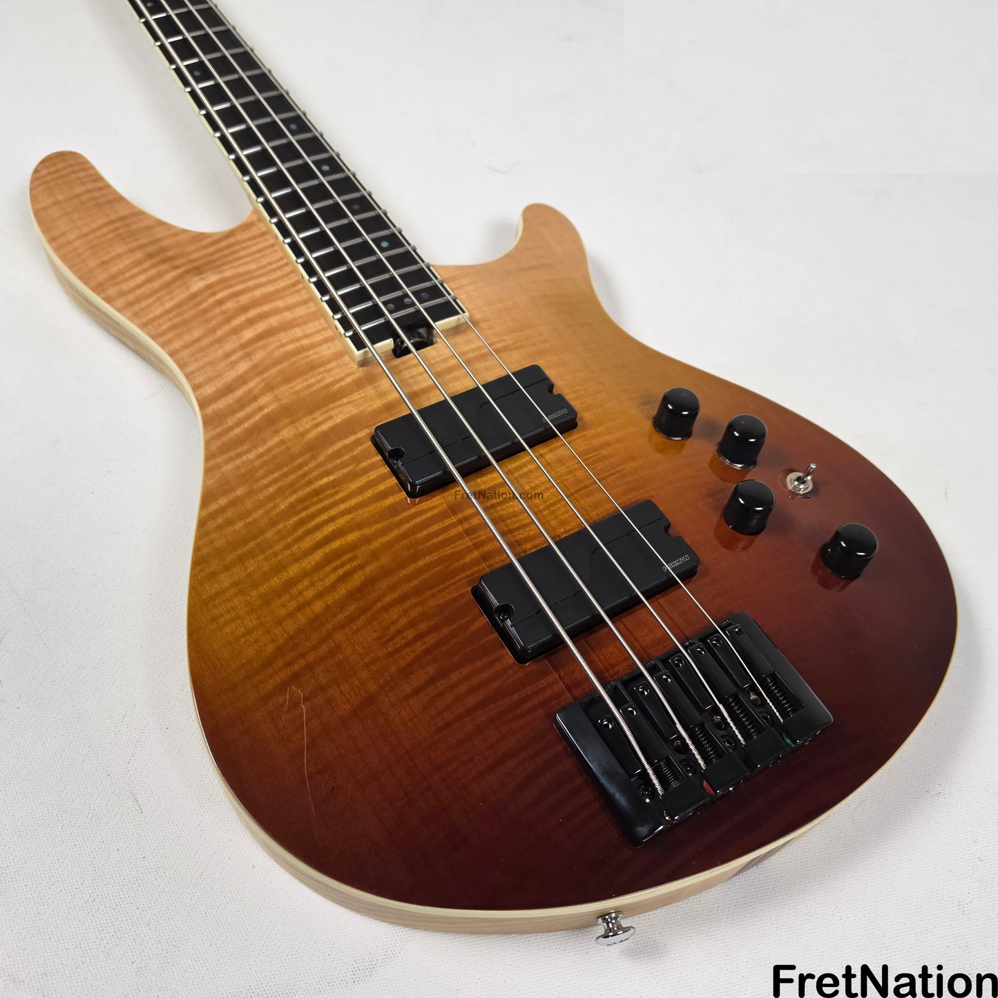 Fret Nation Schecter SLS Elite-4 4-String Bass Antique Fade Burst 8.38lbs W21071569 - Pre-Owned