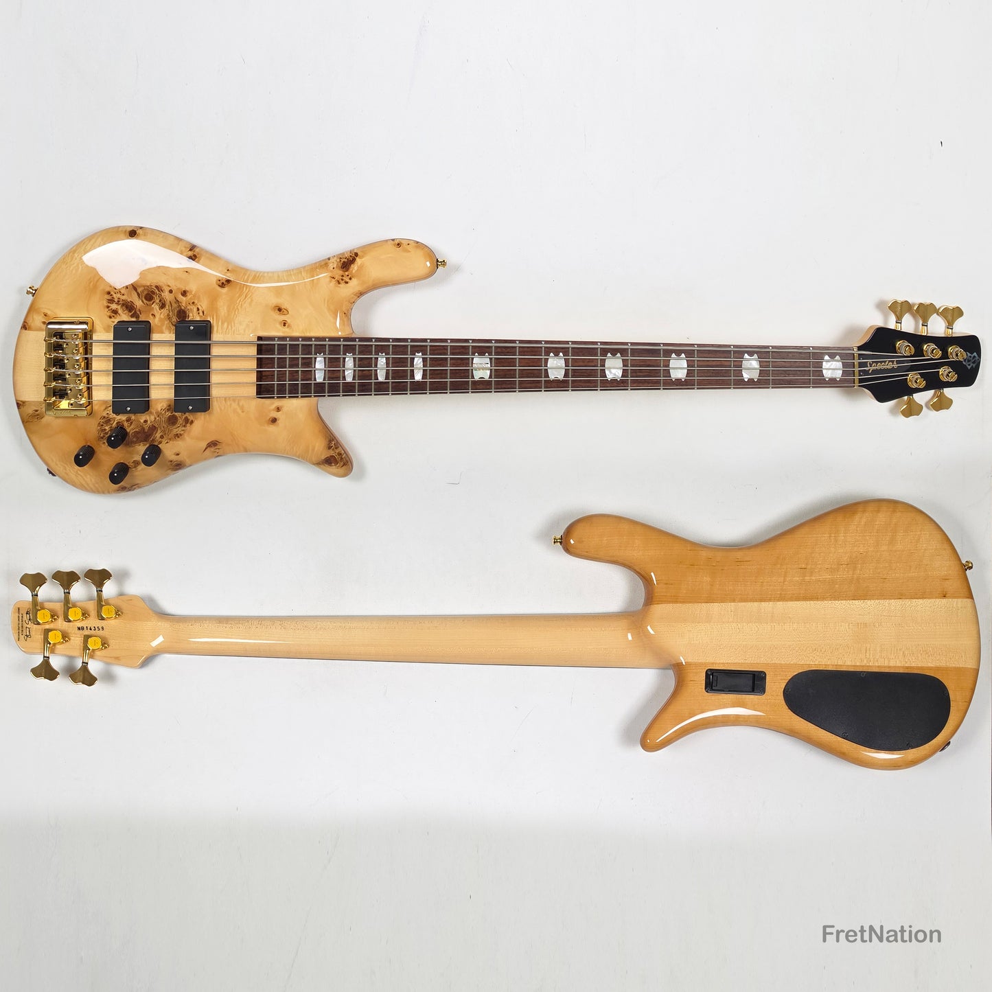 Spector Euro5LX 5-String Bass Poplar Burl Bartolini - NB14359 Pre-Owned