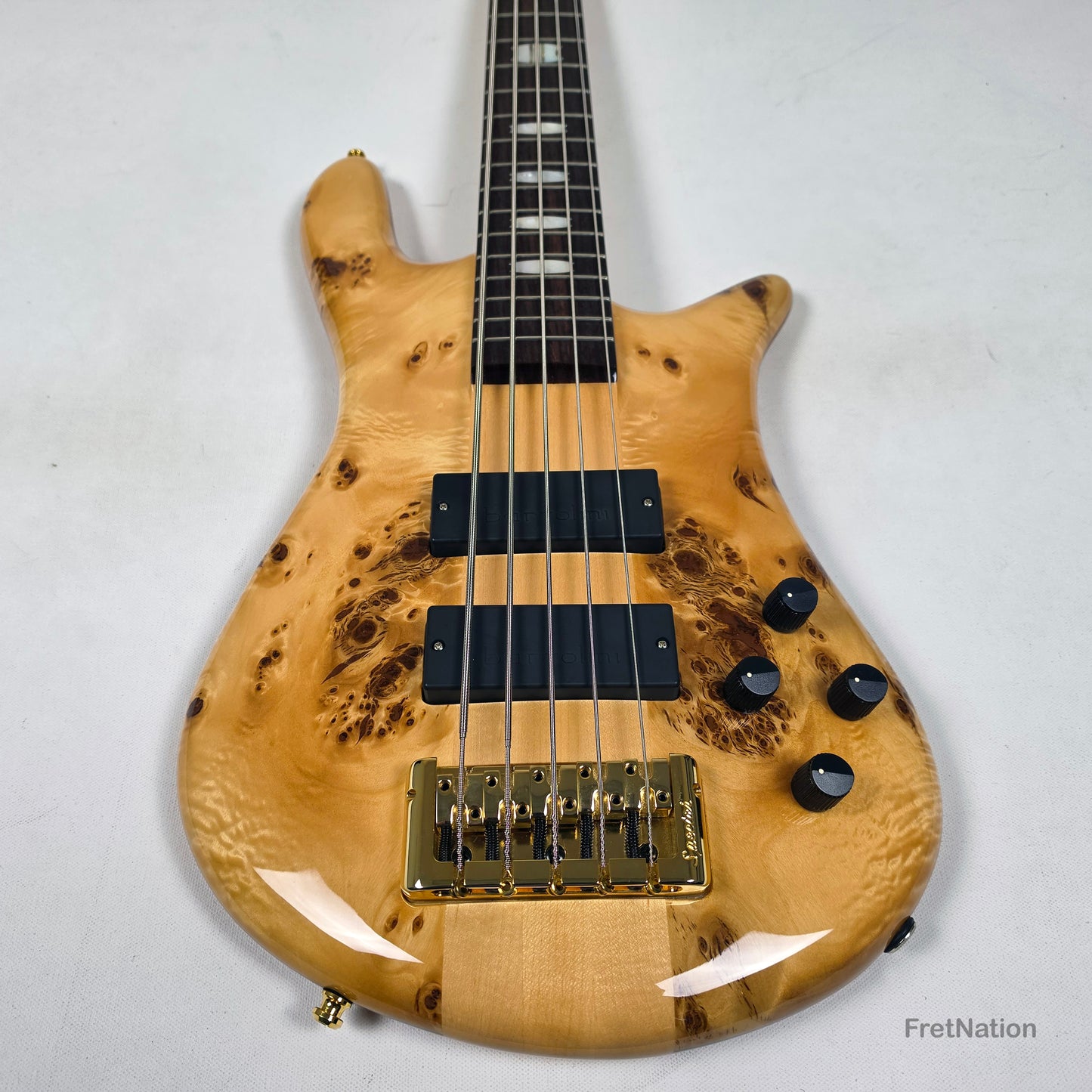 Spector Euro5LX 5-String Bass Poplar Burl Bartolini - NB14359 Pre-Owned