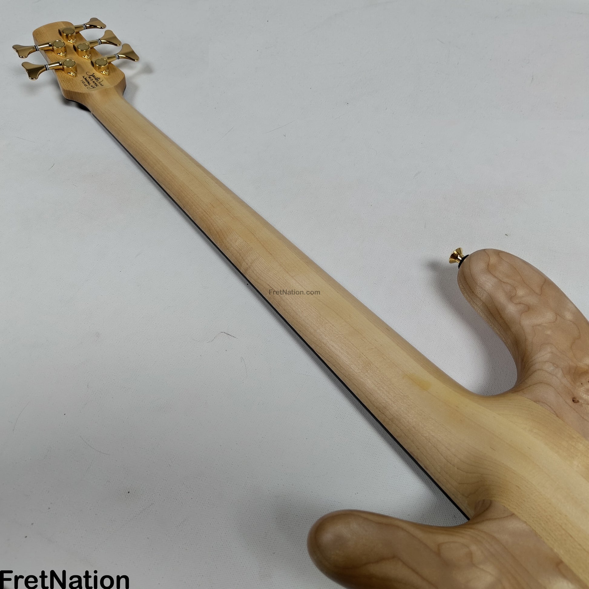 Fret Nation Spector NS-5 5-String Bass Natural Oil Bartolini #1952 - 10.02lbs Pre-Owned