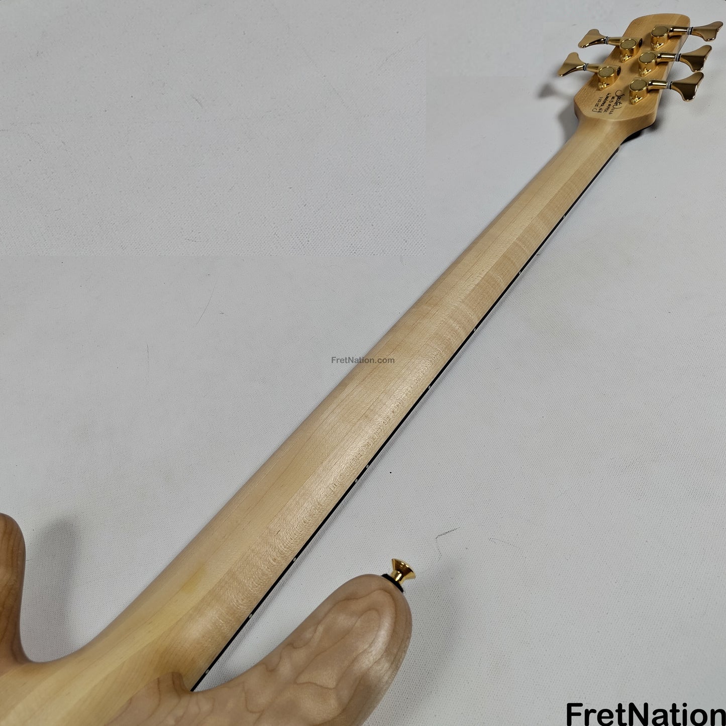 Fret Nation Spector NS-5 5-String Bass Natural Oil Bartolini #1952 - 10.02lbs Pre-Owned