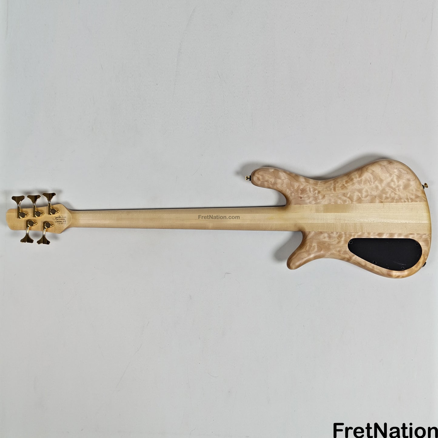 Fret Nation Spector NS-5 5-String Bass Natural Oil Bartolini #1952 - 10.02lbs Pre-Owned