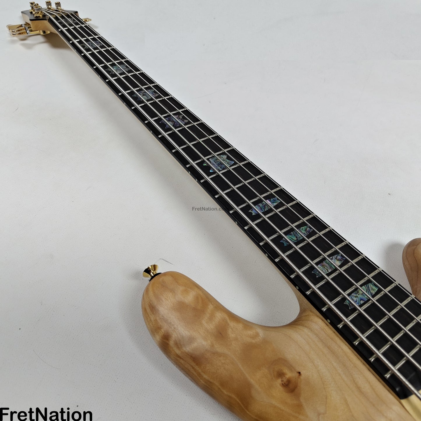 Fret Nation Spector NS-5 5-String Bass Natural Oil Bartolini #1952 - 10.02lbs Pre-Owned