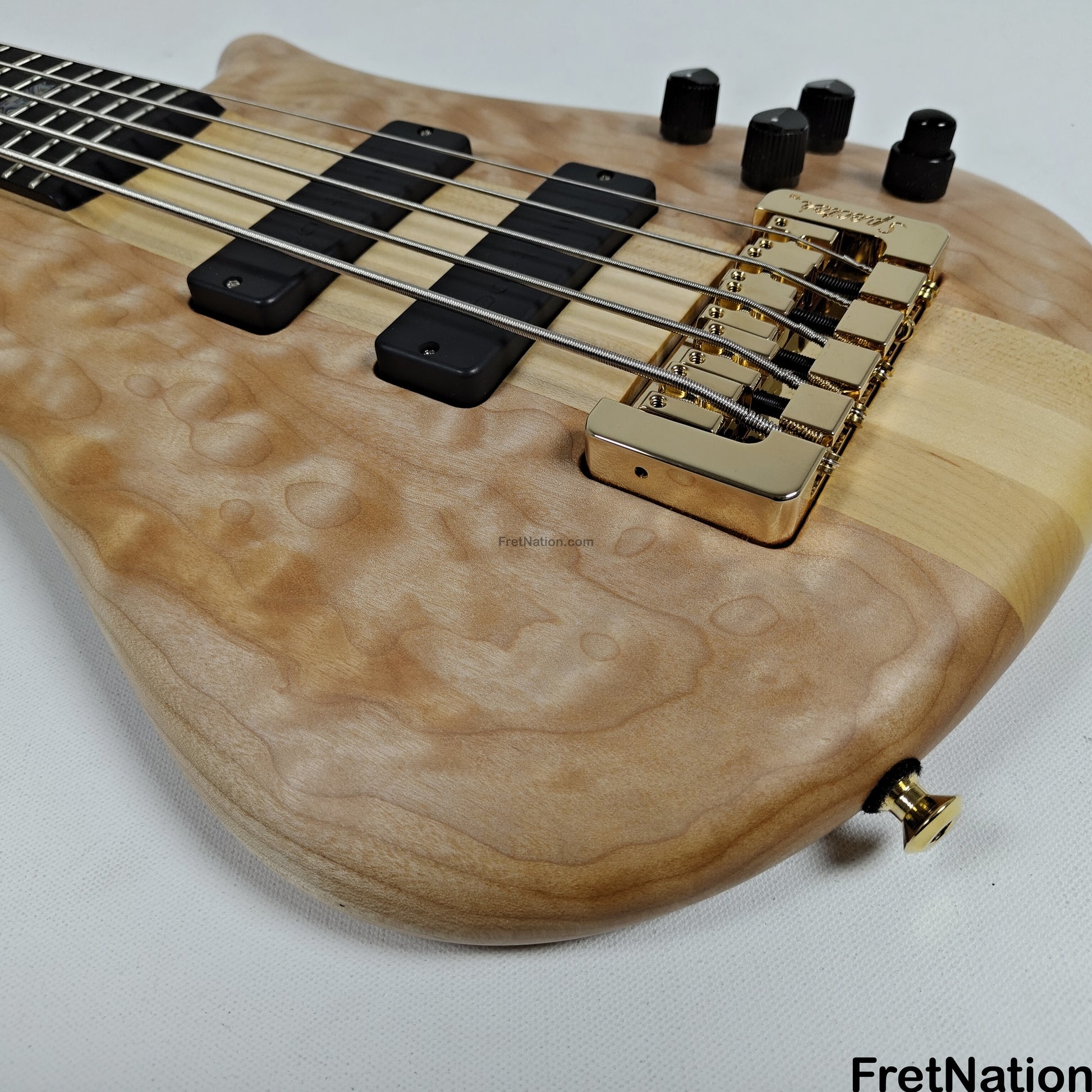 Fret Nation Spector NS-5 5-String Bass Natural Oil Bartolini #1952 - 10.02lbs Pre-Owned