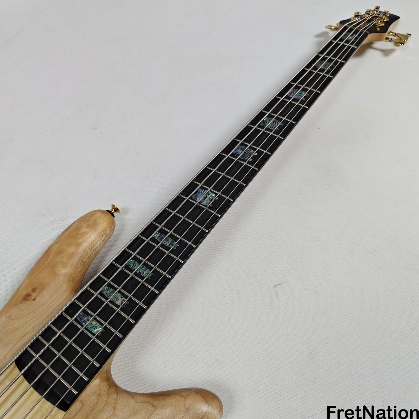 Fret Nation Spector NS-5 5-String Bass Natural Oil Bartolini #1952 - 10.02lbs Pre-Owned