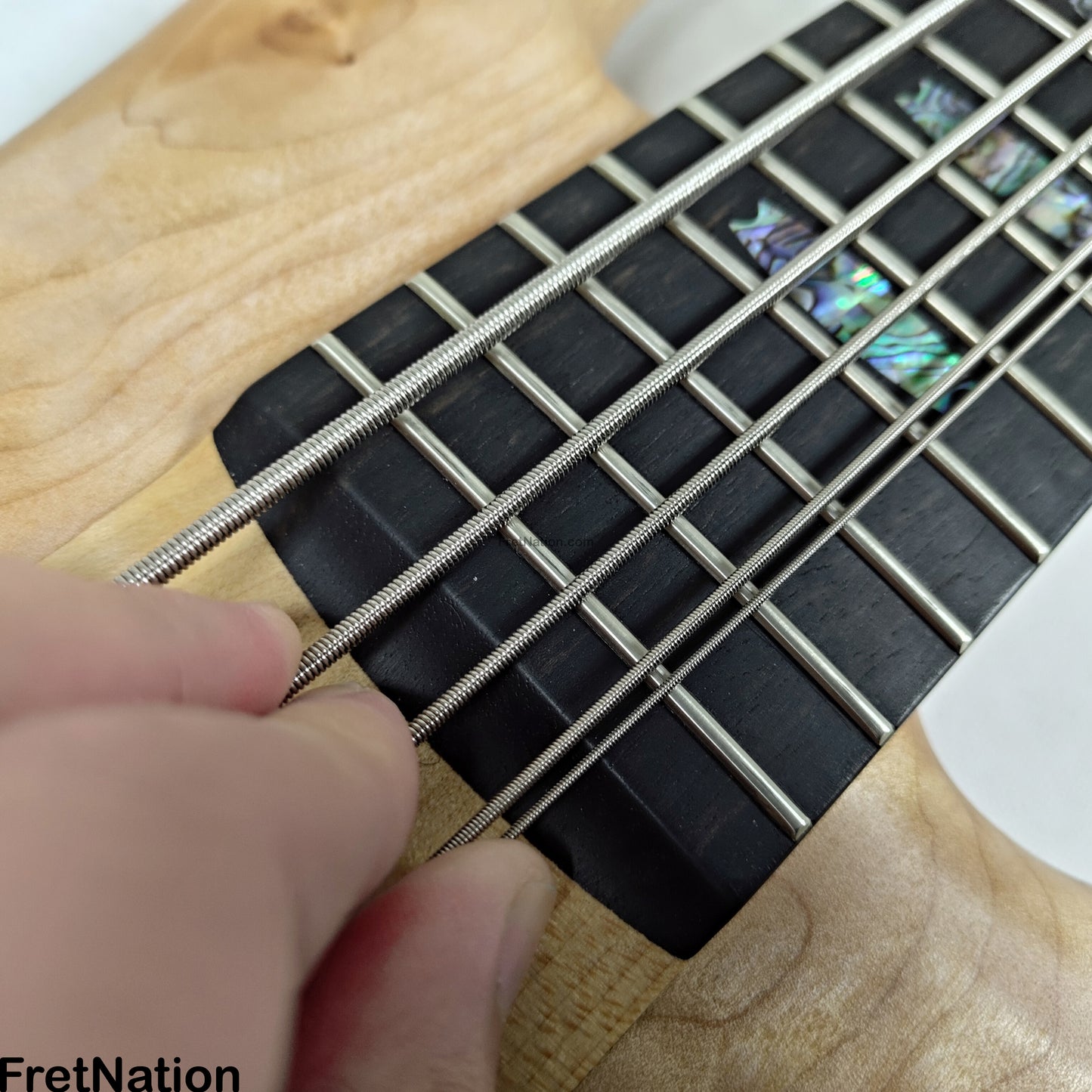 Fret Nation Spector NS-5 5-String Bass Natural Oil Bartolini #1952 - 10.02lbs Pre-Owned