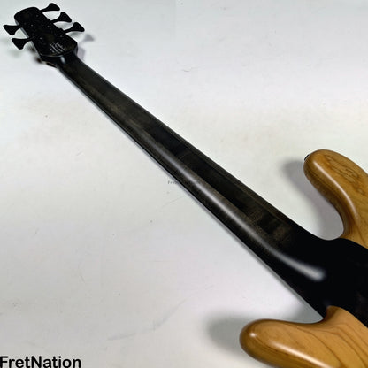 Fret Nation Spector NS-5 Wide 5-String Bass 34" Spalted #1961 - 9.60lbs Pre-Owned