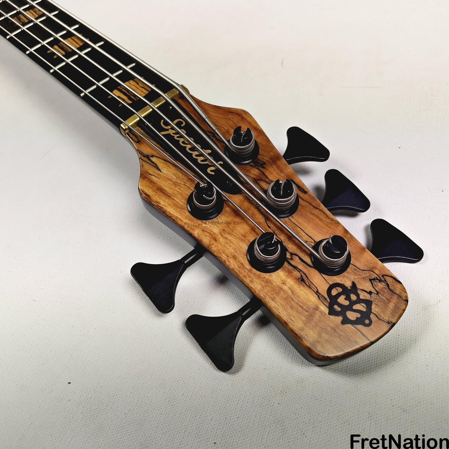 Fret Nation Spector NS-5 Wide 5-String Bass 34" Spalted #1961 - 9.60lbs Pre-Owned