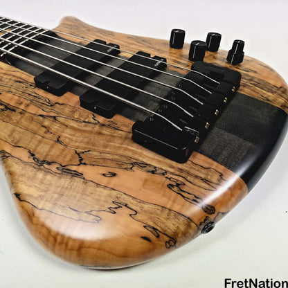 Fret Nation Spector NS-5 Wide 5-String Bass 34" Spalted #1961 - 9.60lbs Pre-Owned