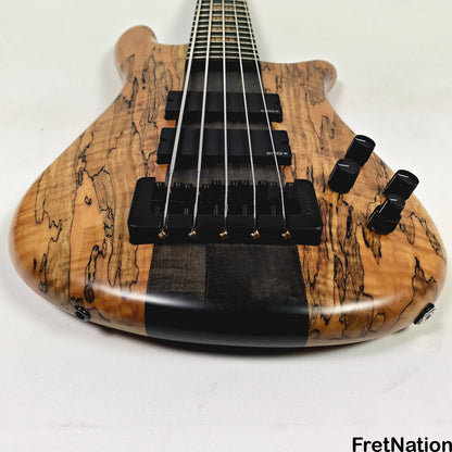 Fret Nation Spector NS-5 Wide 5-String Bass 34" Spalted #1961 - 9.60lbs Pre-Owned