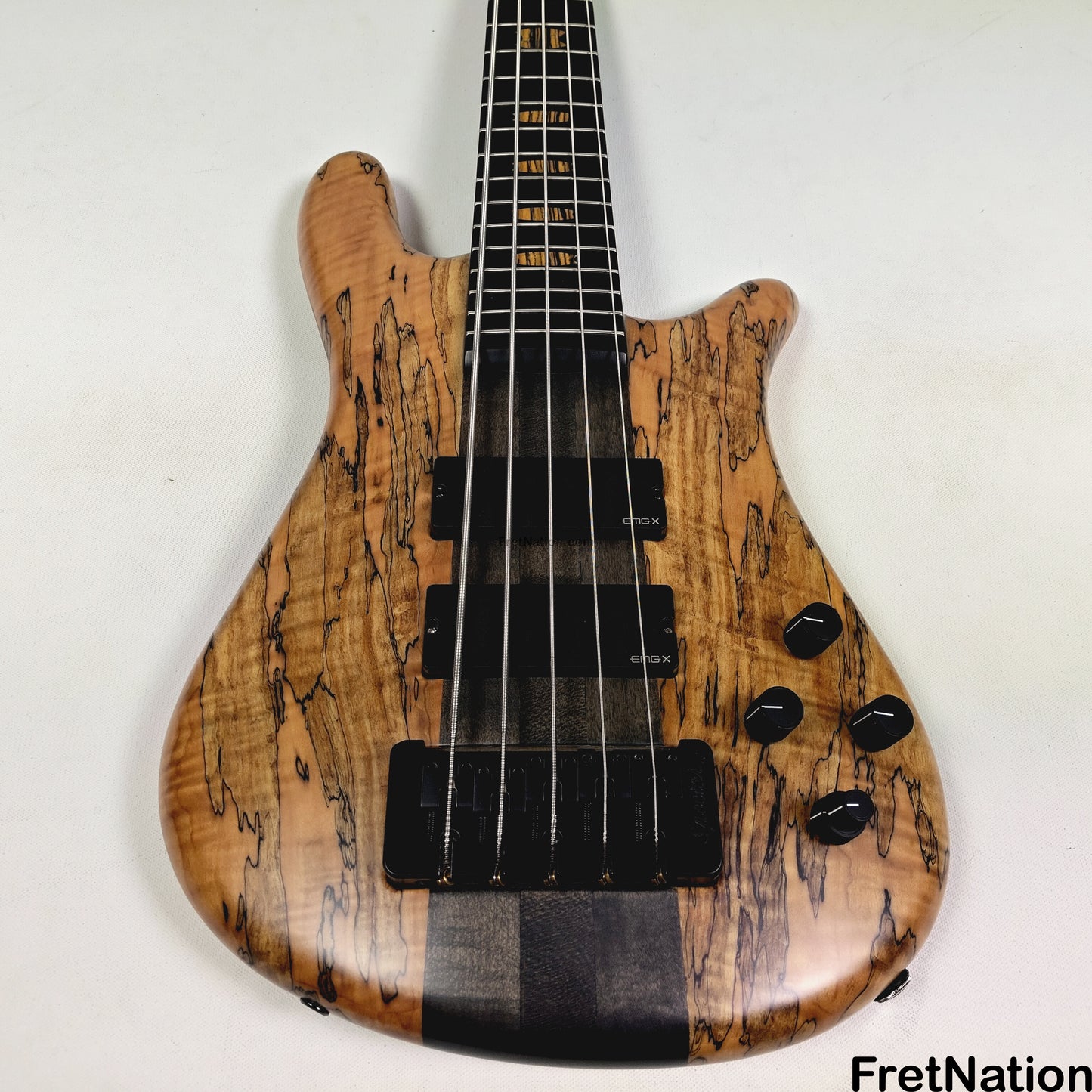 Fret Nation Spector NS-5 Wide 5-String Bass 34" Spalted #1961 - 9.60lbs Pre-Owned