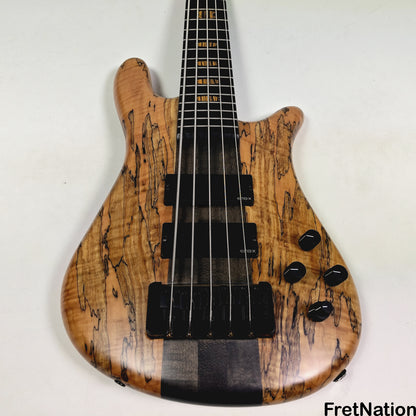 Fret Nation Spector NS-5 Wide 5-String Bass 34" Spalted #1961 - 9.60lbs Pre-Owned