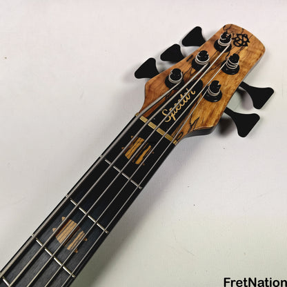 Fret Nation Spector NS-5 Wide 5-String Bass 34" Spalted #1961 - 9.60lbs Pre-Owned