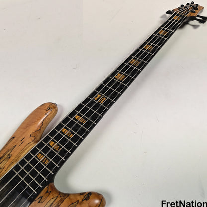 Fret Nation Spector NS-5 Wide 5-String Bass 34" Spalted #1961 - 9.60lbs Pre-Owned