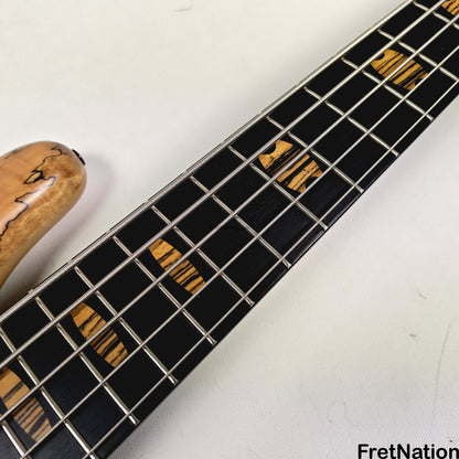 Fret Nation Spector NS-5 Wide 5-String Bass 34" Spalted #1961 - 9.60lbs Pre-Owned