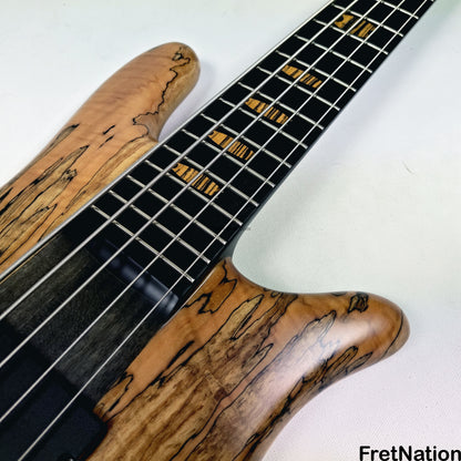 Fret Nation Spector NS-5 Wide 5-String Bass 34" Spalted #1961 - 9.60lbs Pre-Owned
