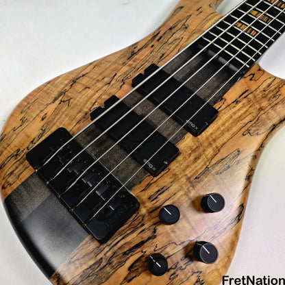Fret Nation Spector NS-5 Wide 5-String Bass 34" Spalted #1961 - 9.60lbs Pre-Owned