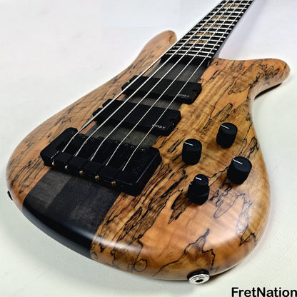 Fret Nation Spector NS-5 Wide 5-String Bass 34" Spalted #1961 - 9.60lbs Pre-Owned