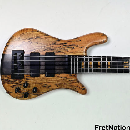 Fret Nation Spector NS-5 Wide 5-String Bass 34" Spalted #1961 - 9.60lbs Pre-Owned