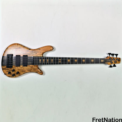 Fret Nation Spector NS-5 Wide 5-String Bass 34" Spalted #1961 - 9.60lbs Pre-Owned