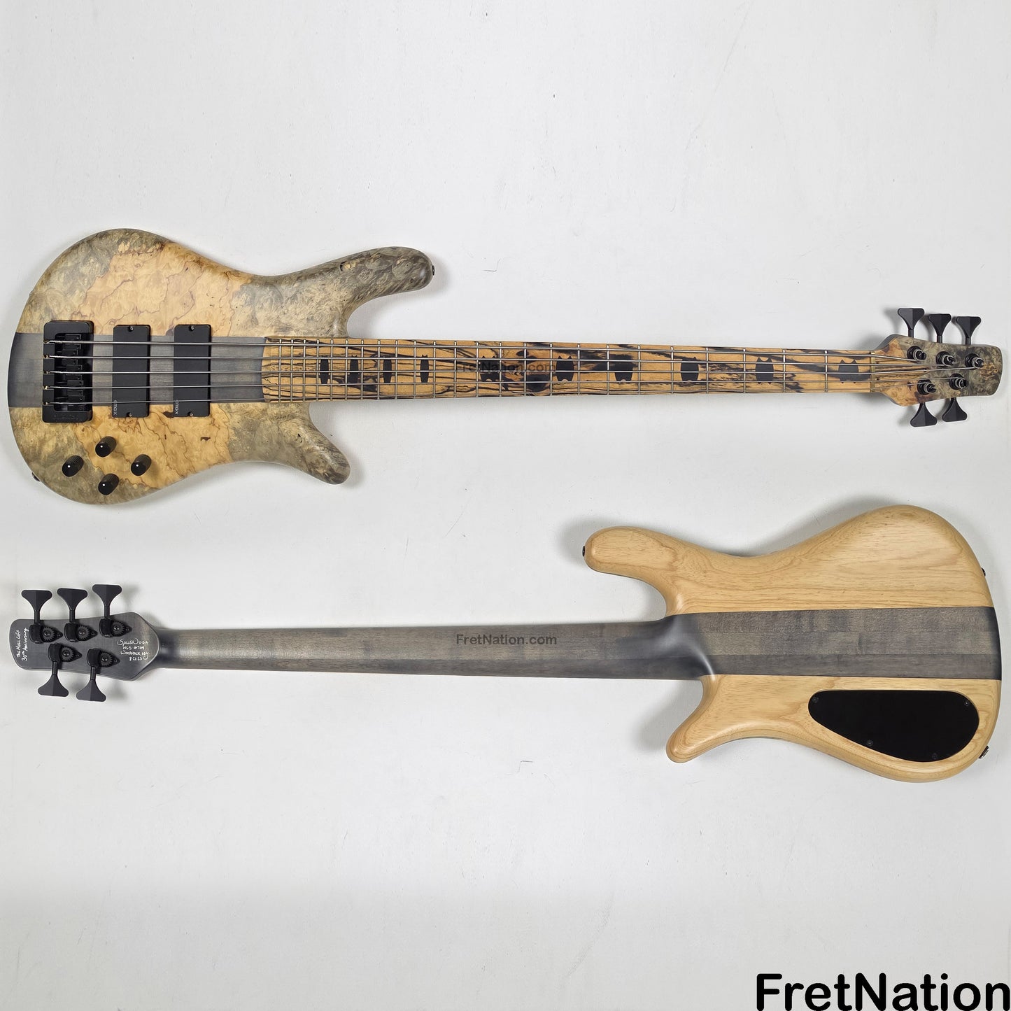 Fret Nation Spector NS-5XL 5-String Buckeye Burl Bass 8.72lbs #NS-5 704 - Pre-Owned