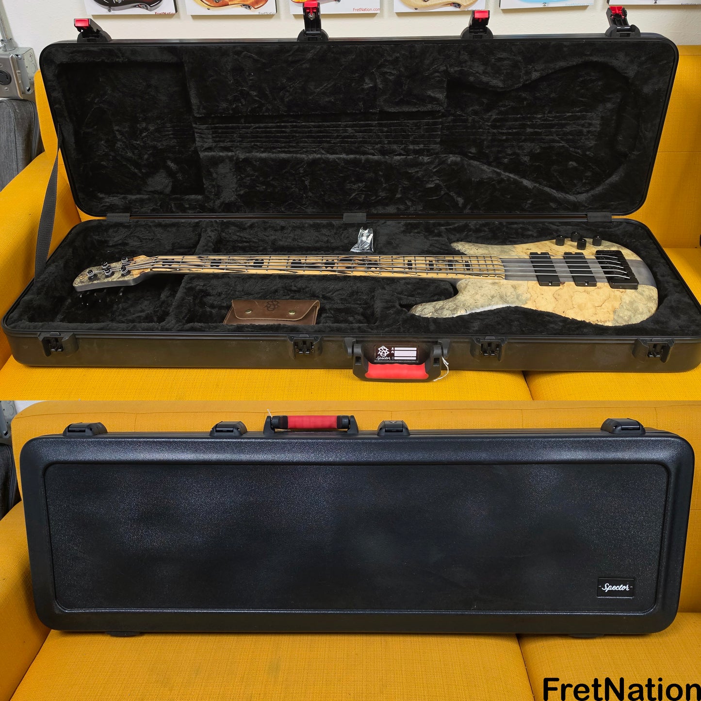 Fret Nation Spector NS-5XL 5-String Buckeye Burl Bass 8.72lbs #NS-5 704 - Pre-Owned