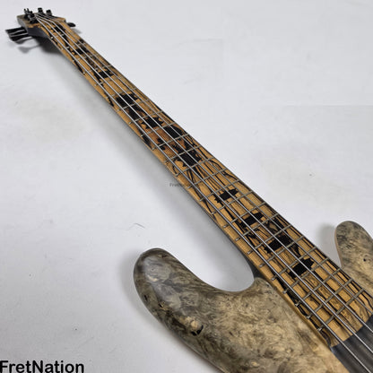 Fret Nation Spector NS-5XL 5-String Buckeye Burl Bass 8.72lbs #NS-5 704 - Pre-Owned