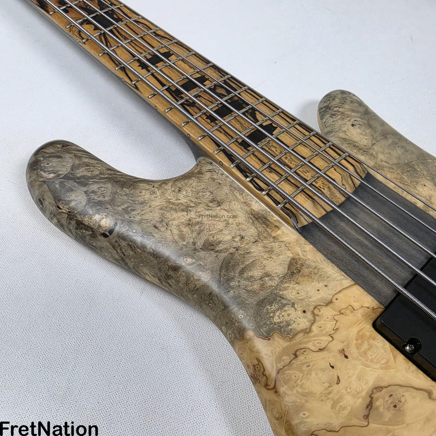 Fret Nation Spector NS-5XL 5-String Buckeye Burl Bass 8.72lbs #NS-5 704 - Pre-Owned