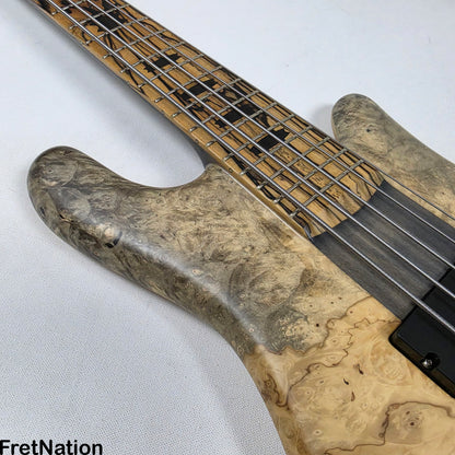 Fret Nation Spector NS-5XL 5-String Buckeye Burl Bass 8.72lbs #NS-5 704 - Pre-Owned
