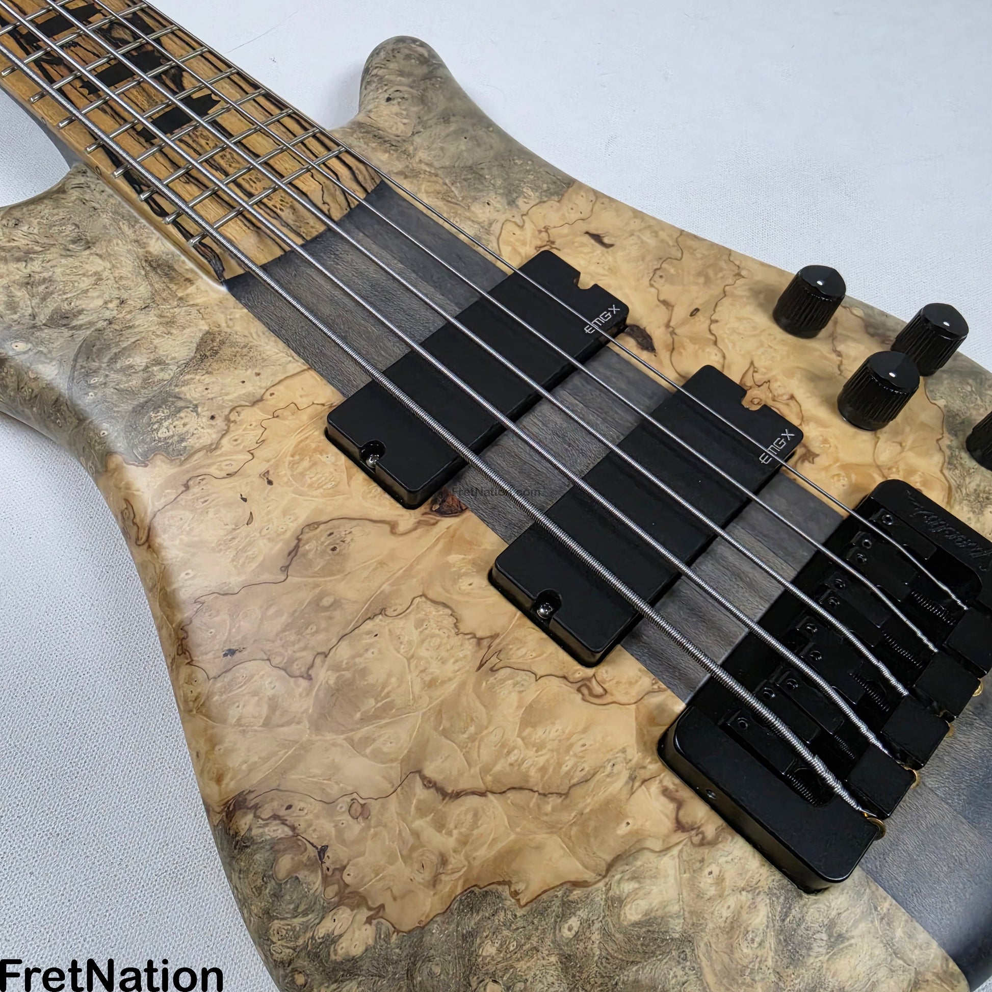 Fret Nation Spector NS-5XL 5-String Buckeye Burl Bass 8.72lbs #NS-5 704 - Pre-Owned