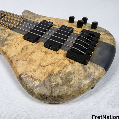 Fret Nation Spector NS-5XL 5-String Buckeye Burl Bass 8.72lbs #NS-5 704 - Pre-Owned