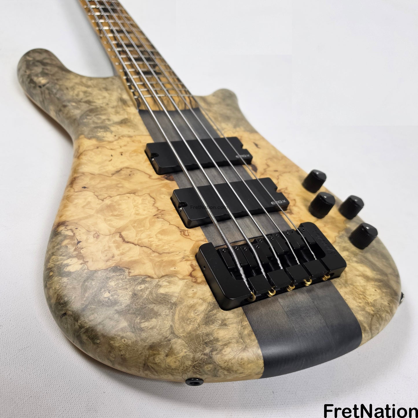 Fret Nation Spector NS-5XL 5-String Buckeye Burl Bass 8.72lbs #NS-5 704 - Pre-Owned