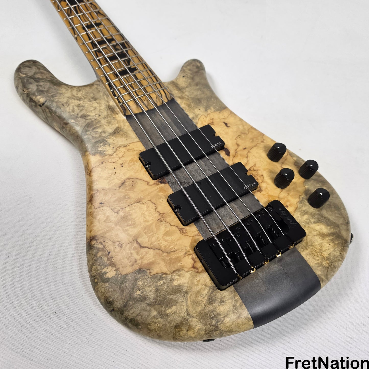 Fret Nation Spector NS-5XL 5-String Buckeye Burl Bass 8.72lbs #NS-5 704 - Pre-Owned
