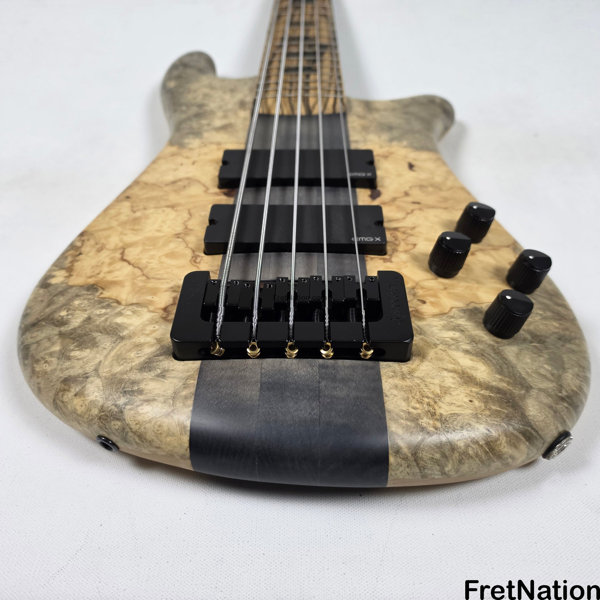 Fret Nation Spector NS-5XL 5-String Buckeye Burl Bass 8.72lbs #NS-5 704 - Pre-Owned
