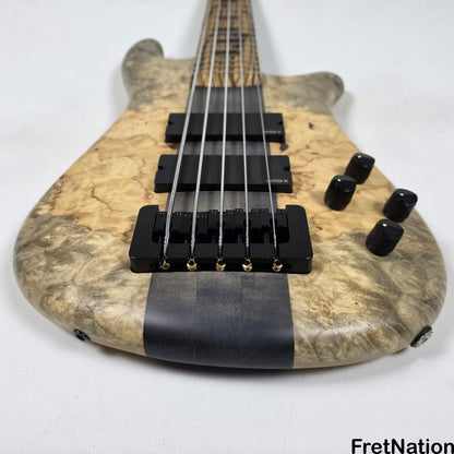Fret Nation Spector NS-5XL 5-String Buckeye Burl Bass 8.72lbs #NS-5 704 - Pre-Owned