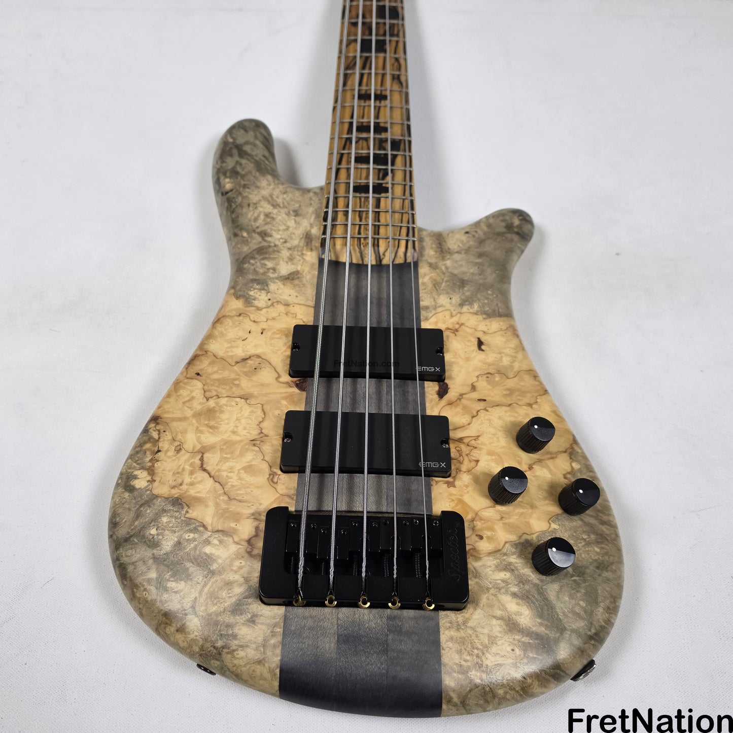 Fret Nation Spector NS-5XL 5-String Buckeye Burl Bass 8.72lbs #NS-5 704 - Pre-Owned