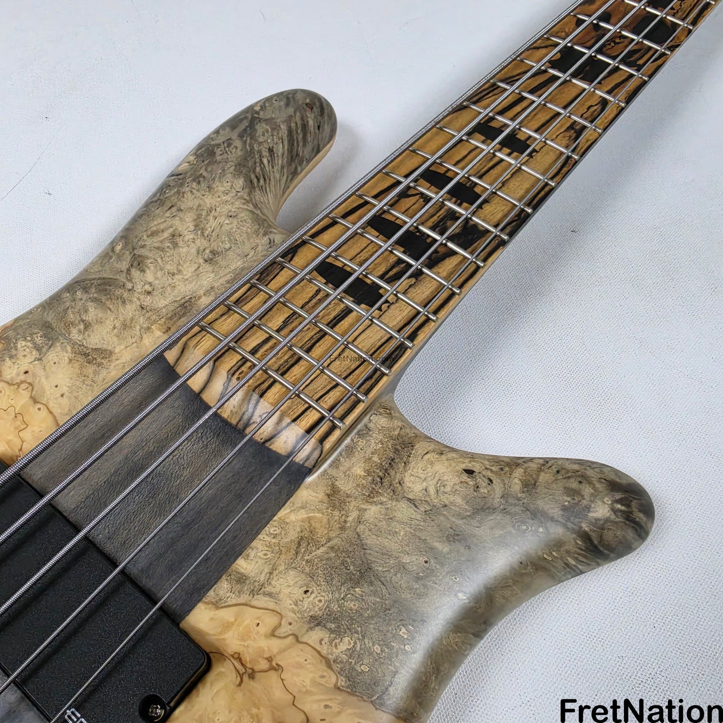 Fret Nation Spector NS-5XL 5-String Buckeye Burl Bass 8.72lbs #NS-5 704 - Pre-Owned