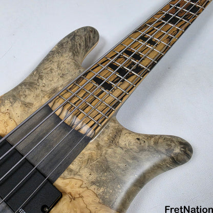 Fret Nation Spector NS-5XL 5-String Buckeye Burl Bass 8.72lbs #NS-5 704 - Pre-Owned