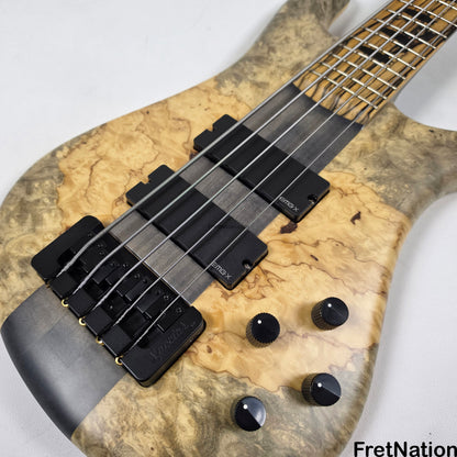 Fret Nation Spector NS-5XL 5-String Buckeye Burl Bass 8.72lbs #NS-5 704 - Pre-Owned