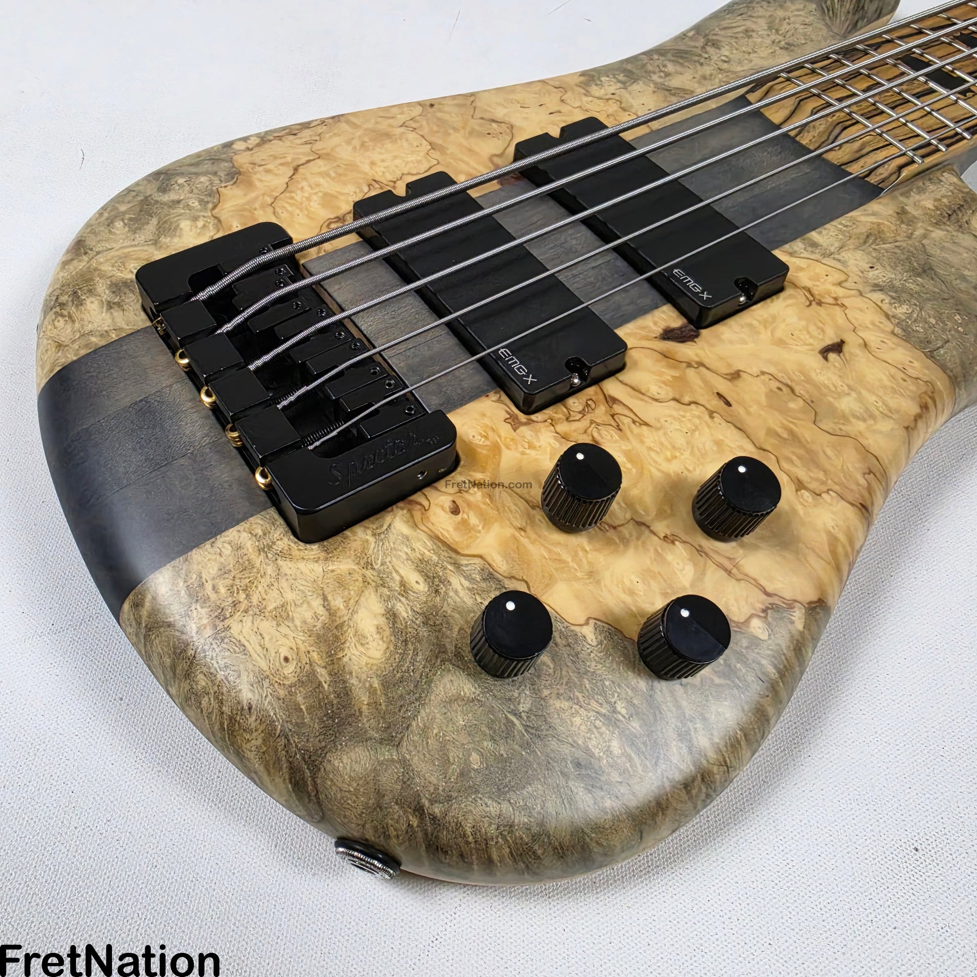 Fret Nation Spector NS-5XL 5-String Buckeye Burl Bass 8.72lbs #NS-5 704 - Pre-Owned