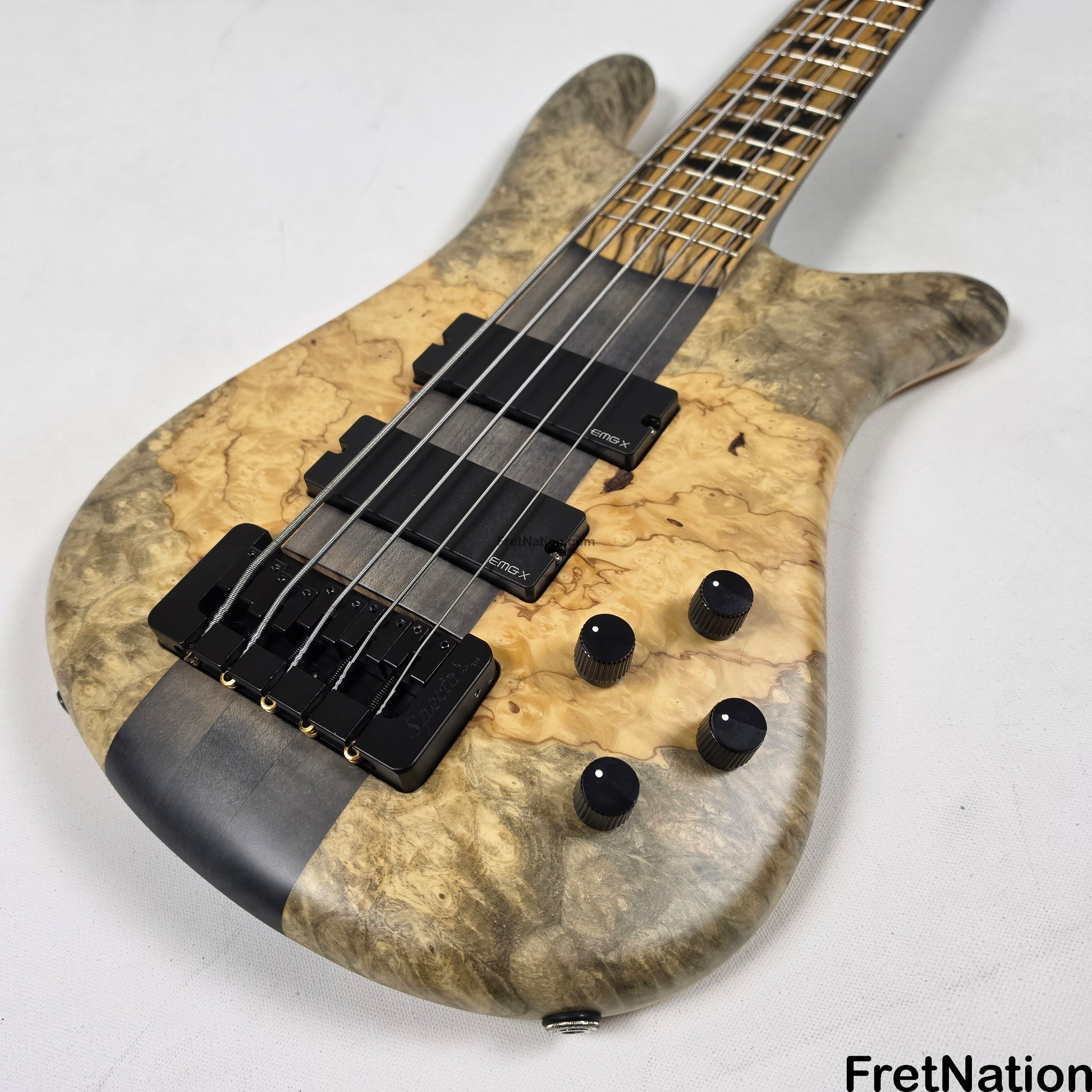 Fret Nation Spector NS-5XL 5-String Buckeye Burl Bass 8.72lbs #NS-5 704 - Pre-Owned