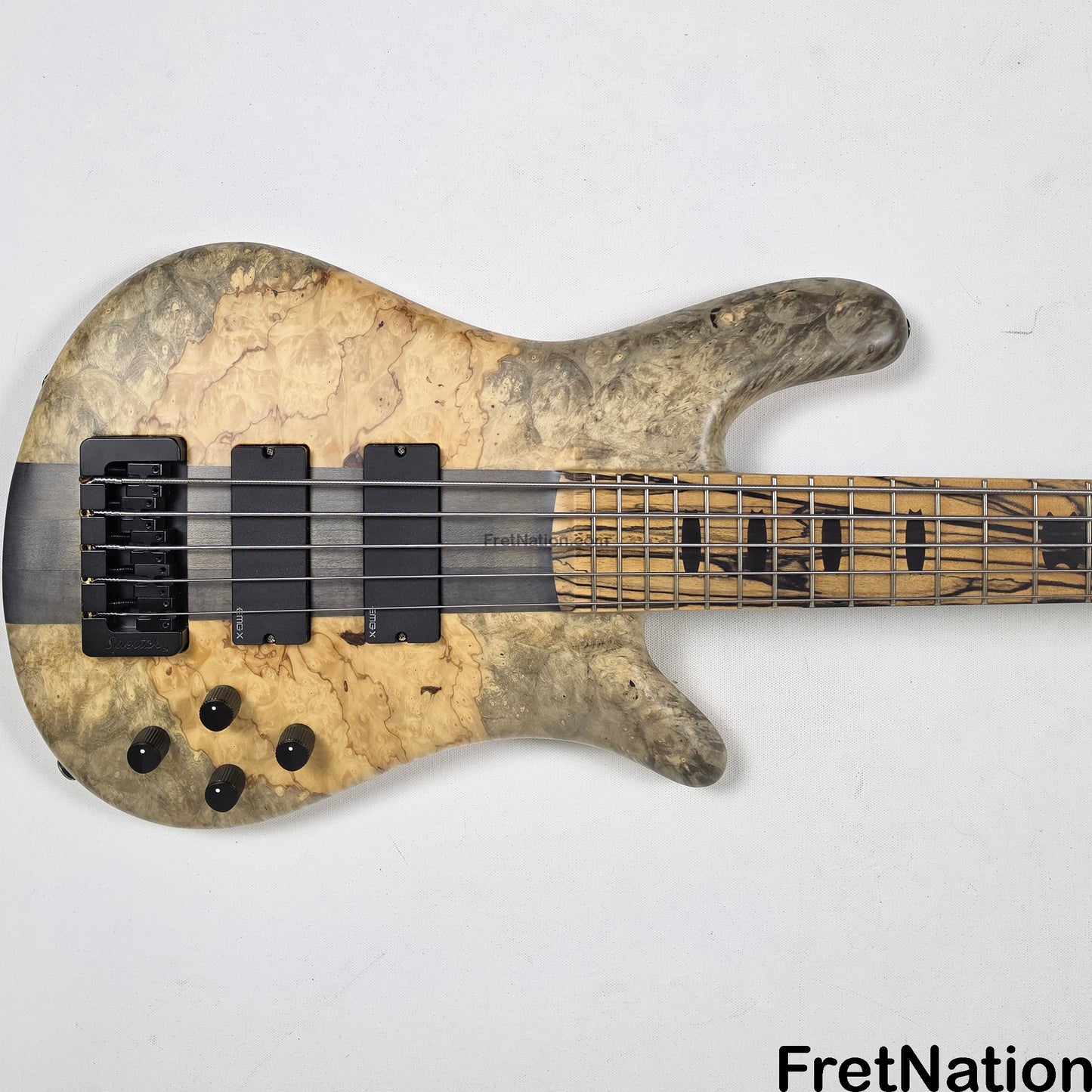 Fret Nation Spector NS-5XL 5-String Buckeye Burl Bass 8.72lbs #NS-5 704 - Pre-Owned