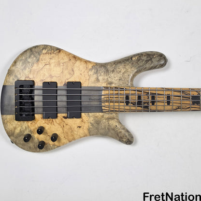 Fret Nation Spector NS-5XL 5-String Buckeye Burl Bass 8.72lbs #NS-5 704 - Pre-Owned