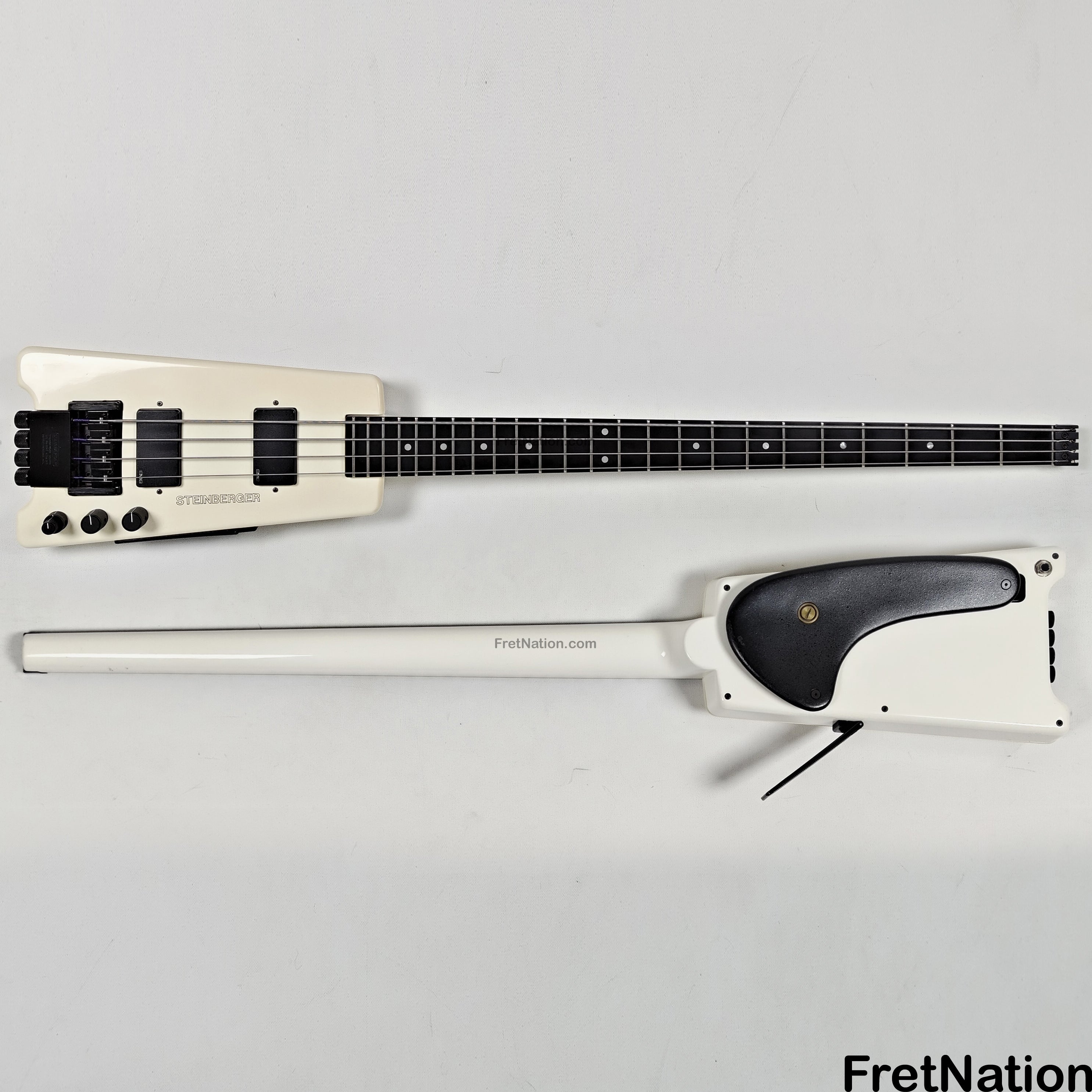 Steinberger XL-2 White Headless 1985 4-String Bass - 8.72lbs #3554
